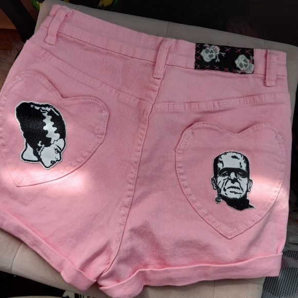 Fandom themed OOAK customized denim shorts! Spring drop! PRICE FIRM! - Picture 14 of 16